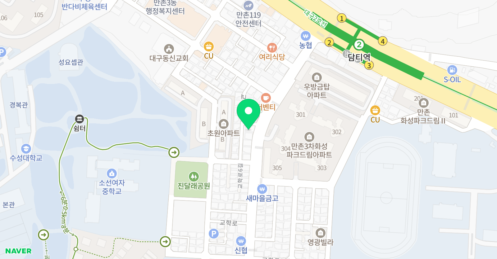 칸 수학학원 위치