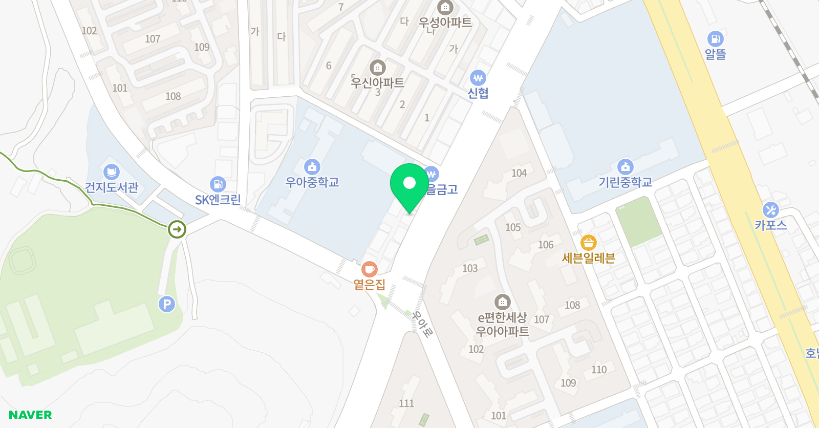 3030영어 전주우아 러닝센터 위치