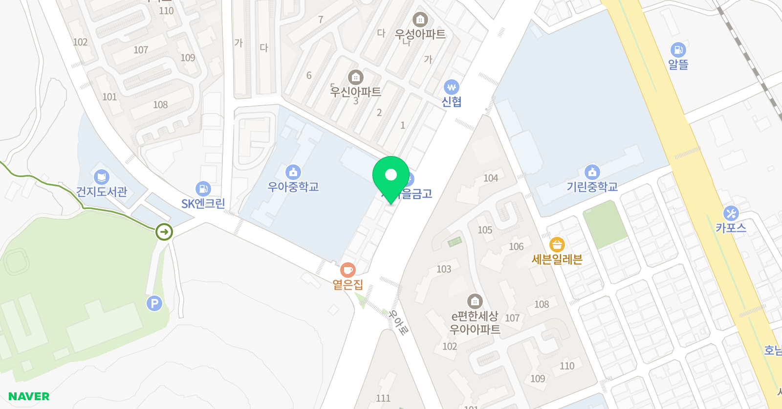 컴트루 영수학원 위치