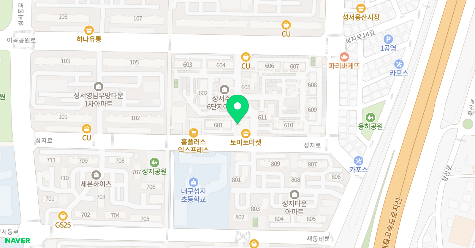 윤선생 우리집앞영어교실 대구용산점 위치