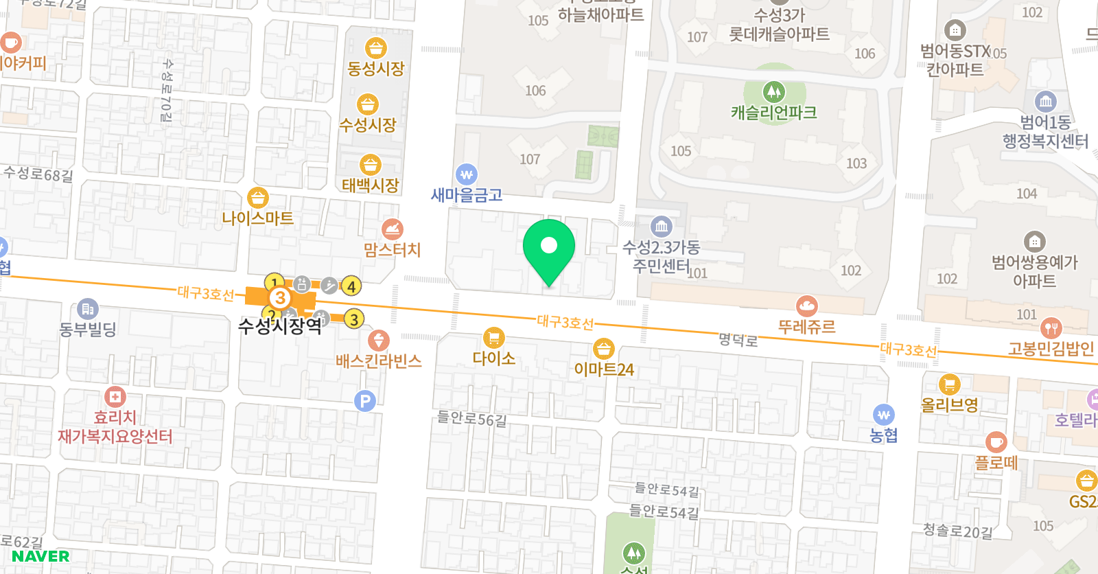 올바른 수학학원 박꼼꼼이깐깐 위치