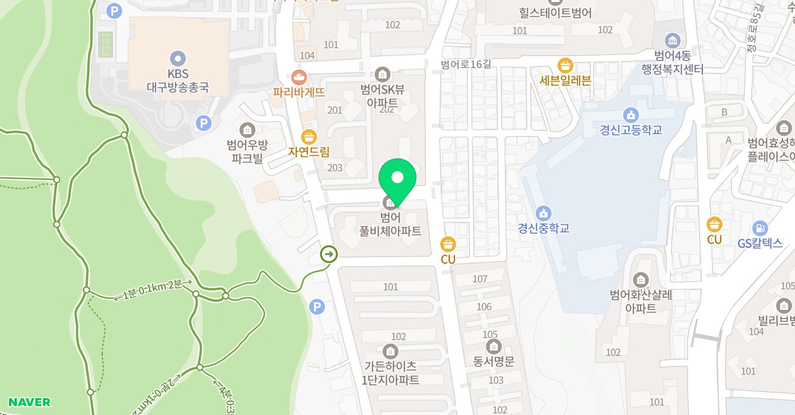 MJ 영어학원 위치