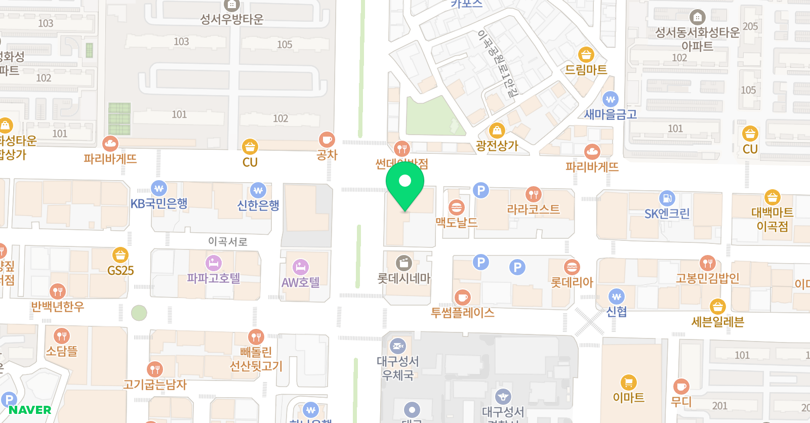 JJ 댄스센터 성서본점 위치