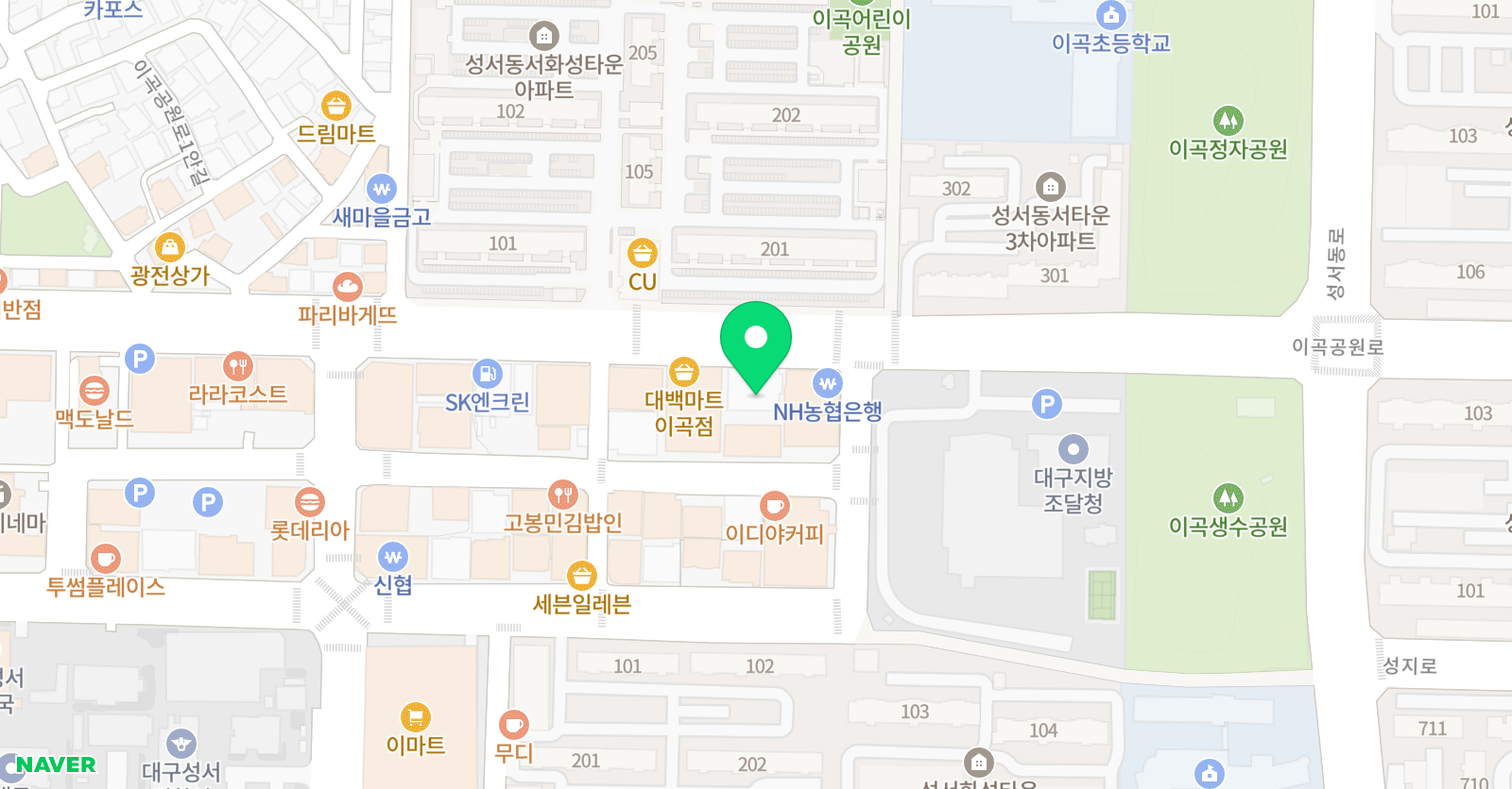 루시드 어학원 이곡캠퍼스 위치