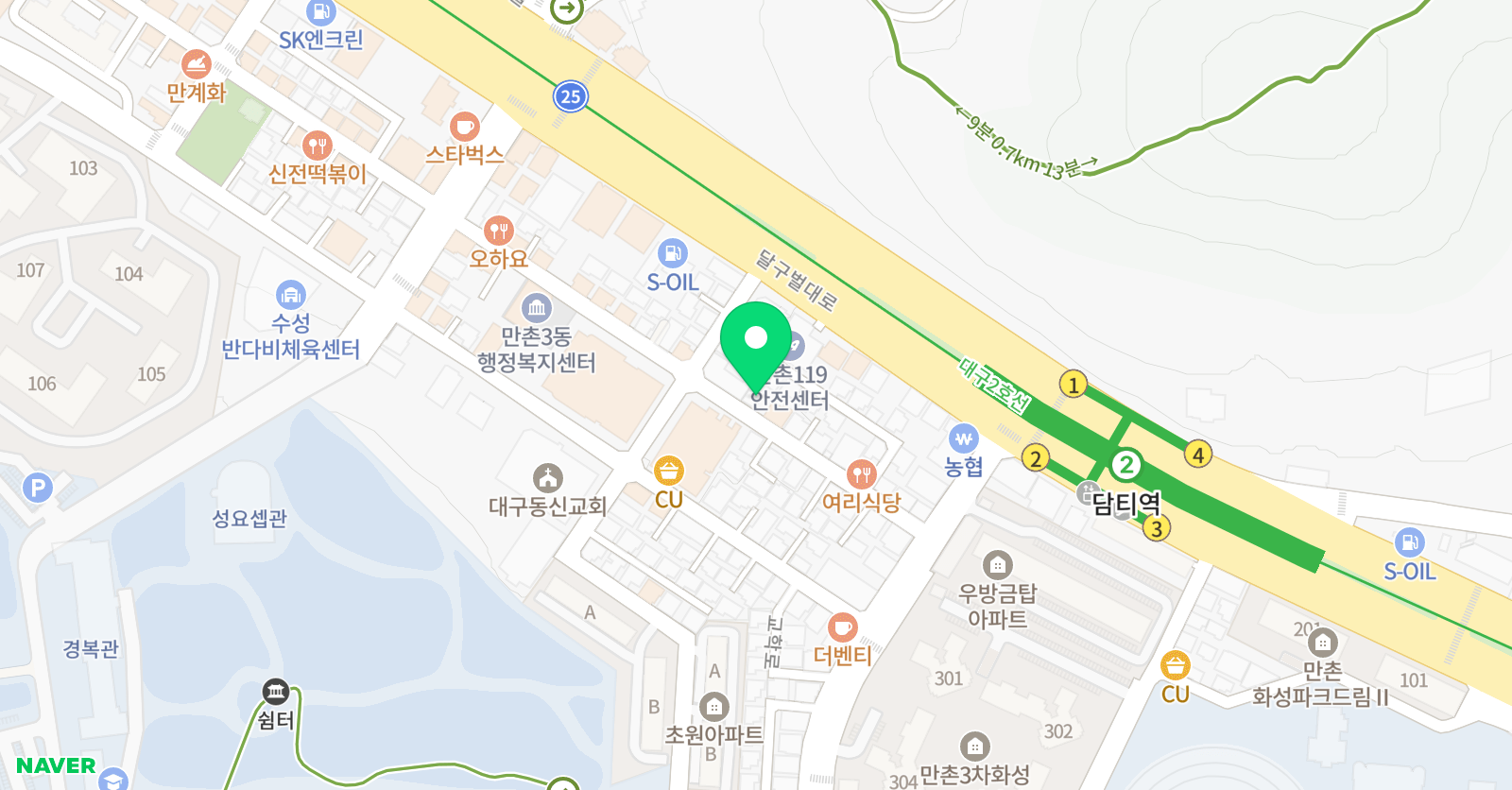 강쌤S오답수학 교습소 위치