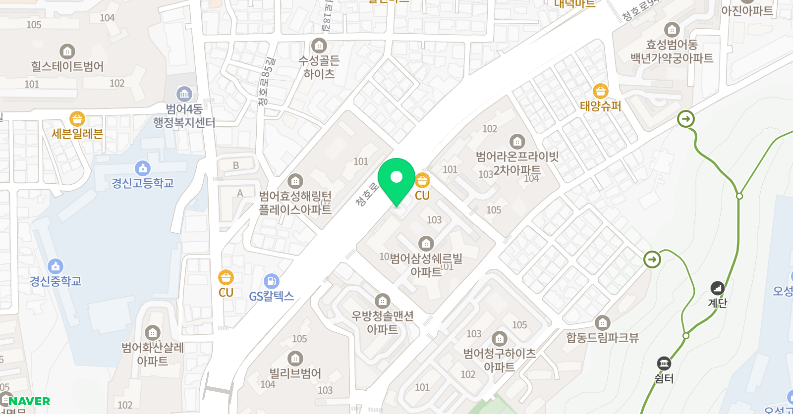 돌려차기 태권도 위치