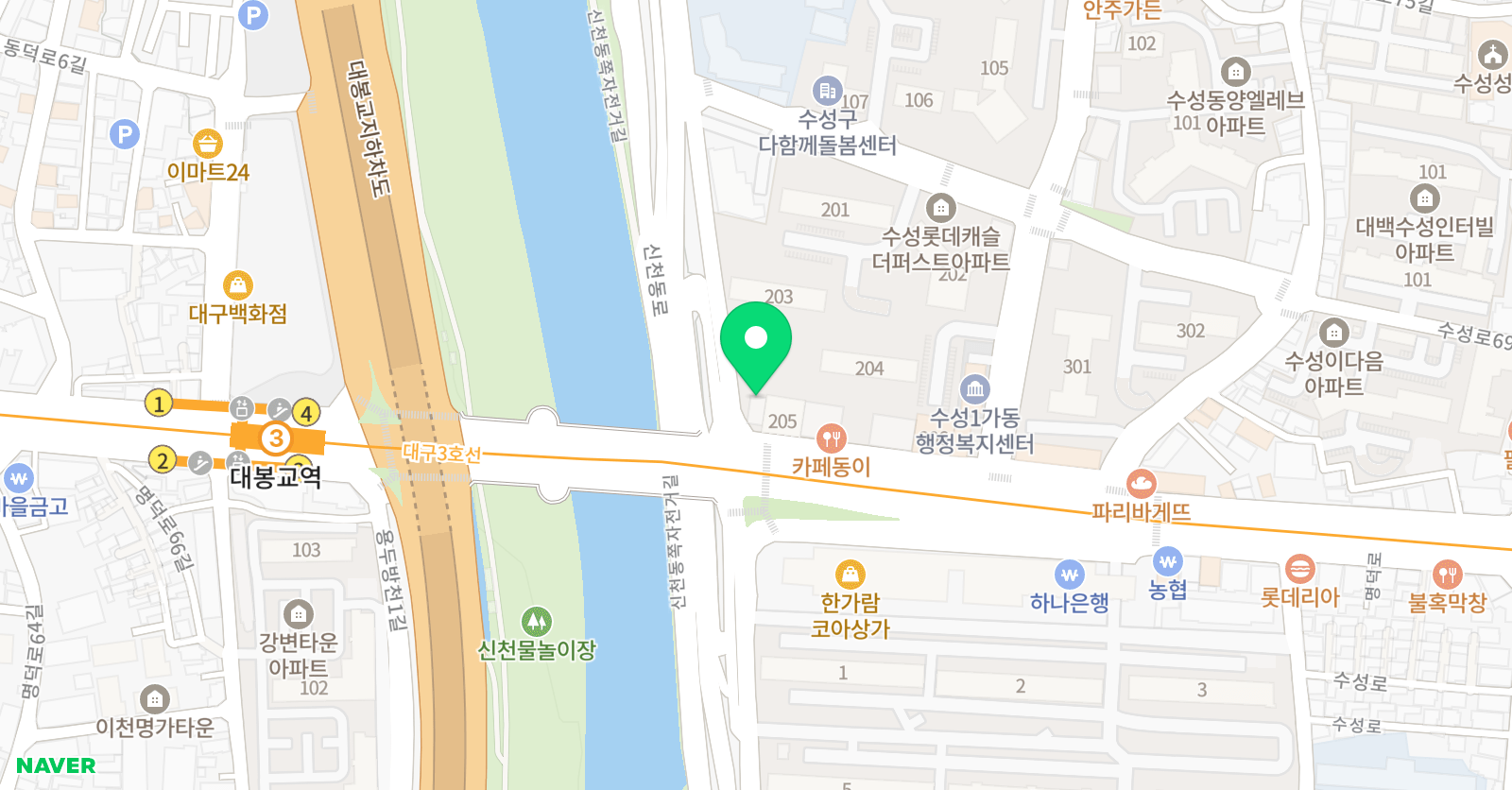 석수학 수성학원 위치