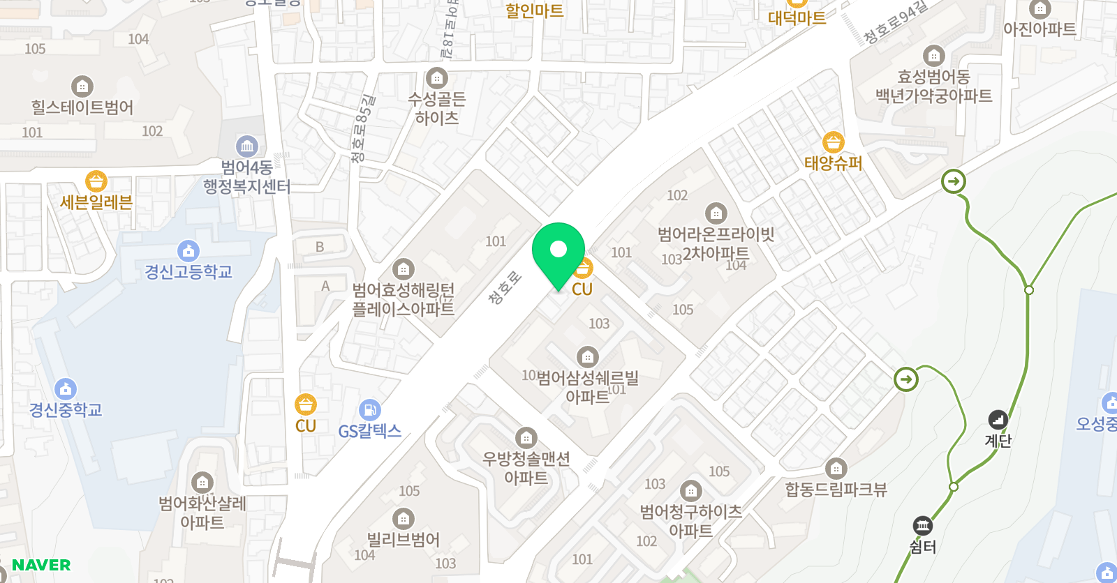 새올 수학학원 범어1 초중등관 위치