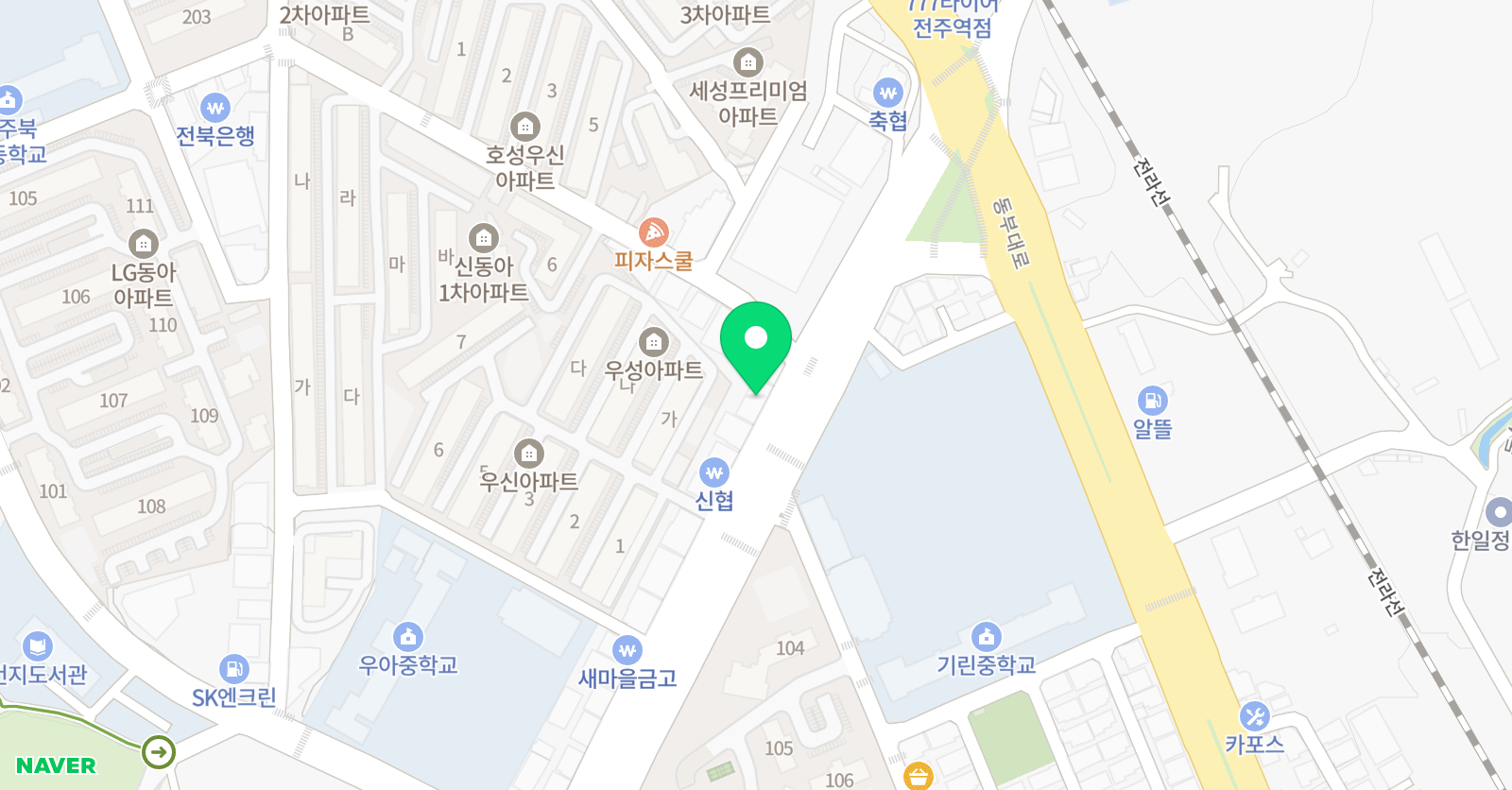 올바른성장 태권도 위치