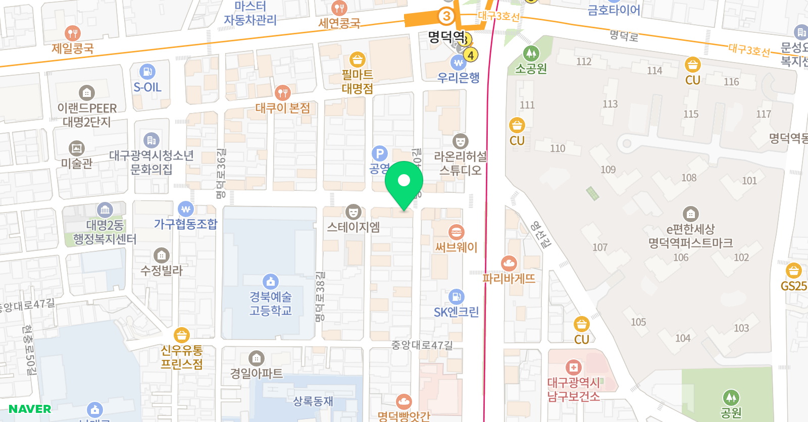 류 미술학원 위치