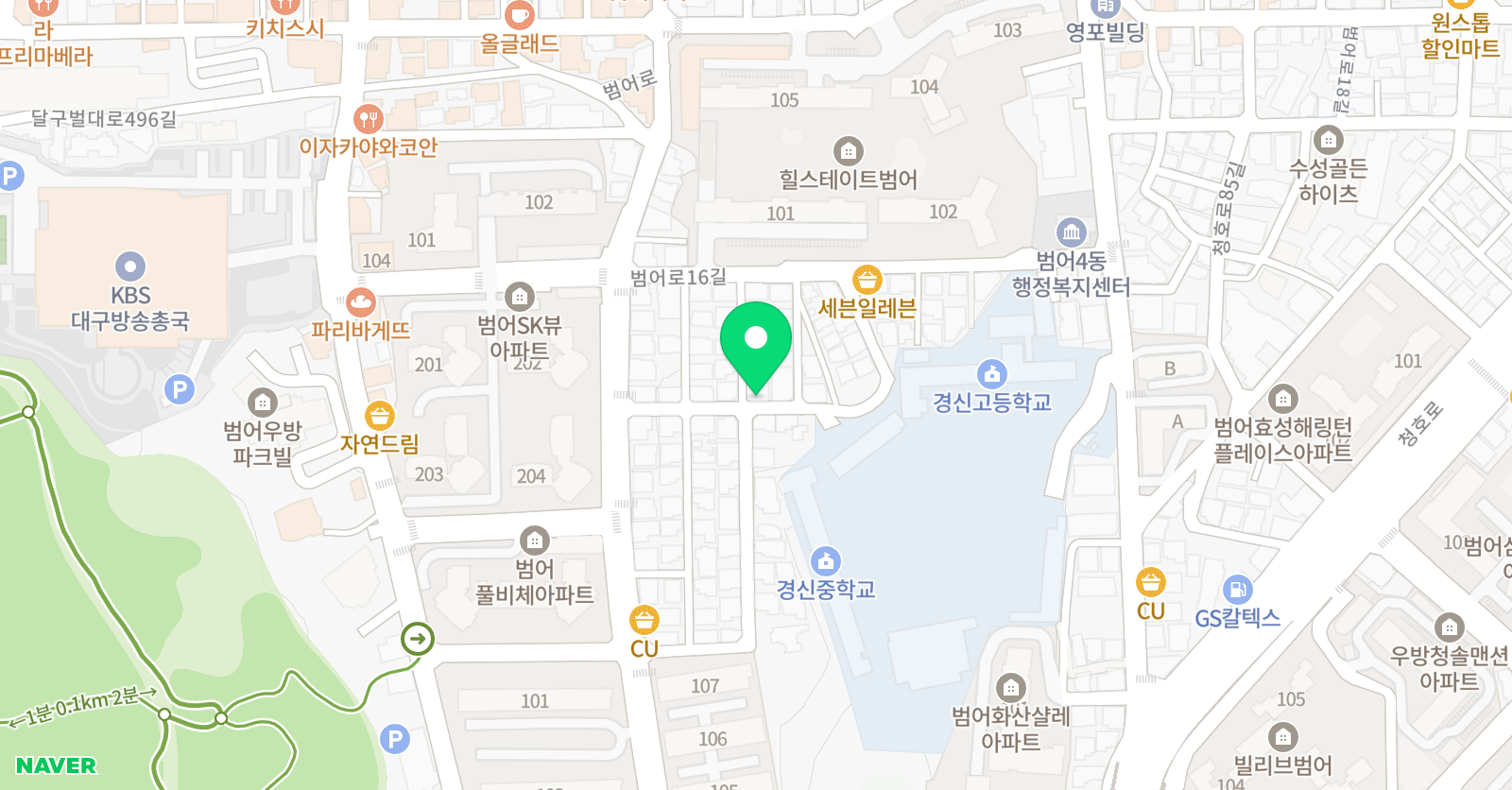 미카엘 영어학원 위치