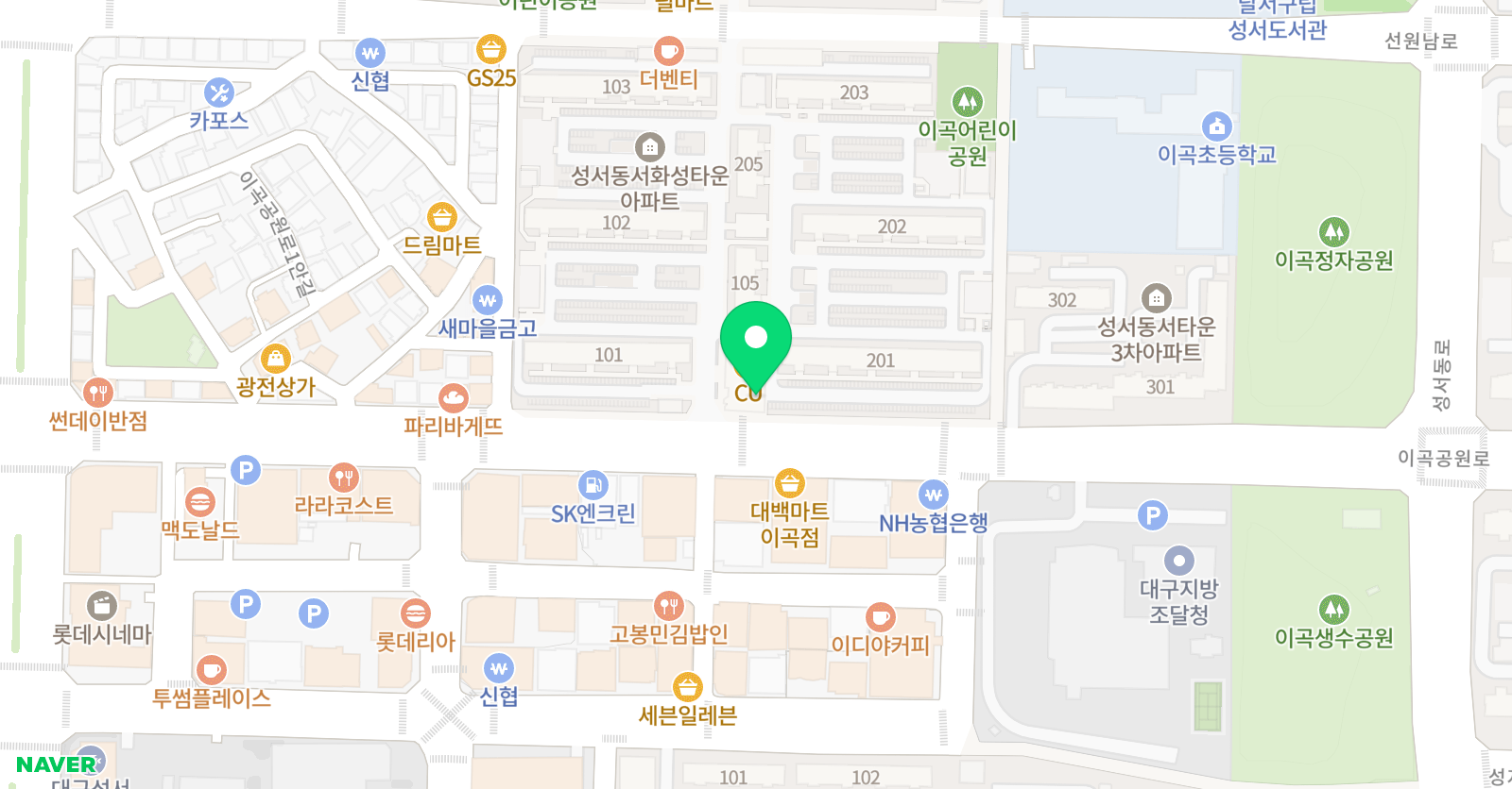 한우리 독서토론논술 대구달서이곡1독서교실 위치