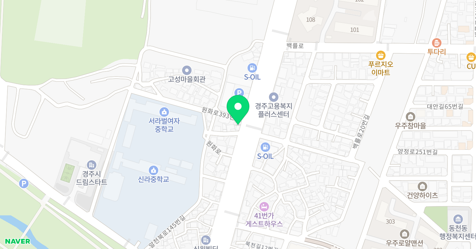 경주DNA디앤에이 미술학원 위치