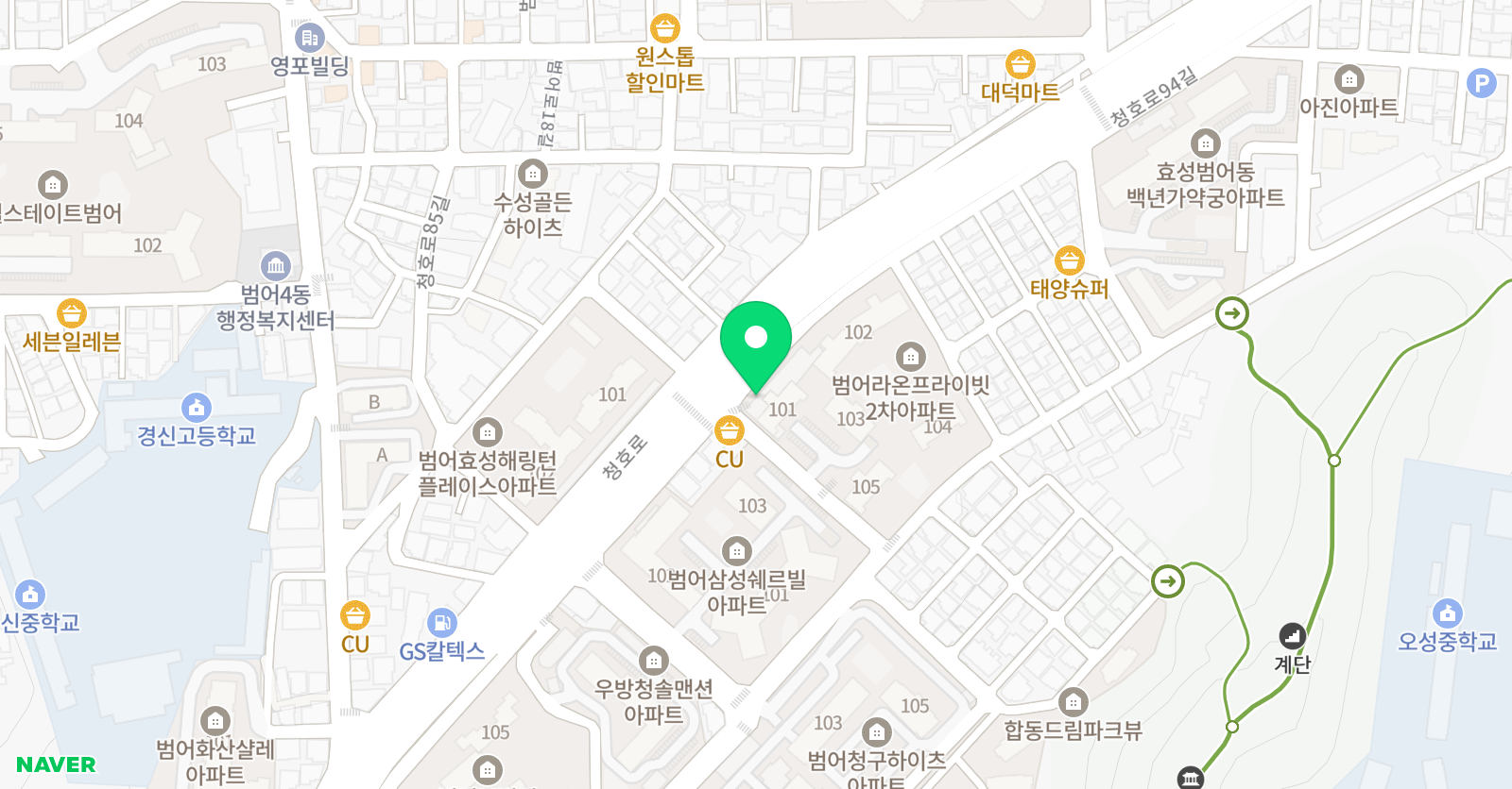 리드앤톡 영어도서관 범어4센터 위치
