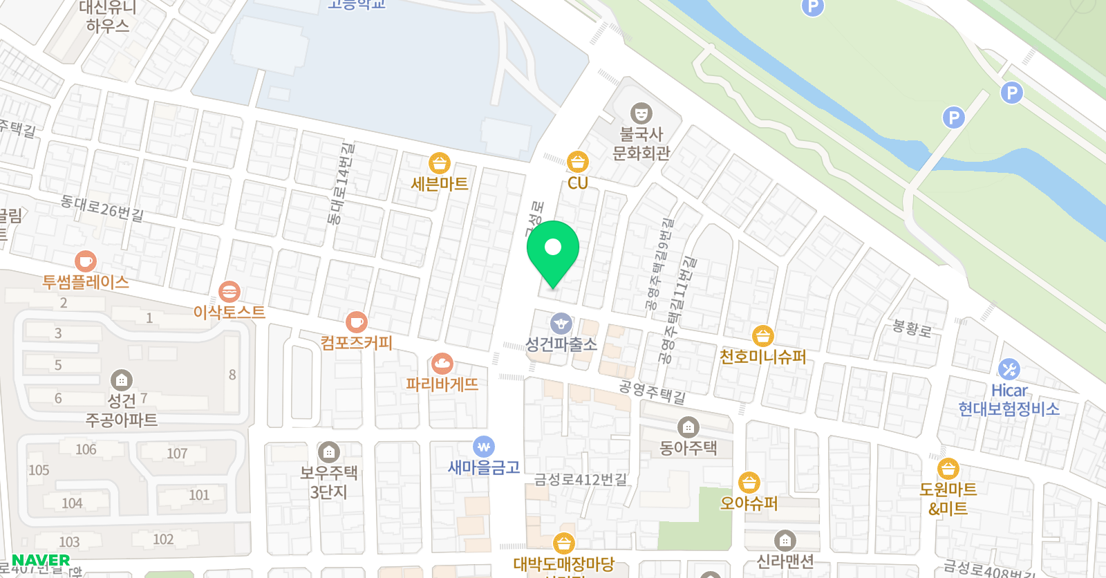청담 학원 위치