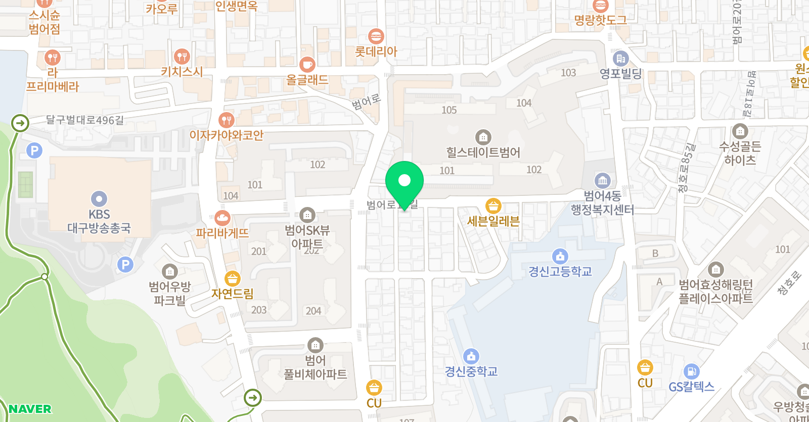 트리니티 영어 위치