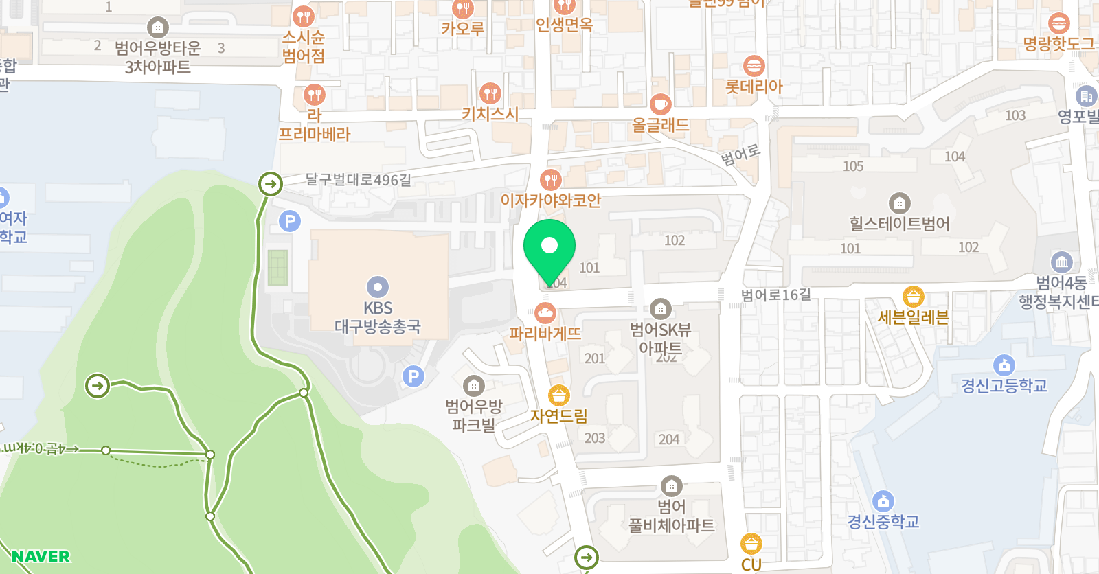 루체테 어학원 대구범어캠퍼스 위치