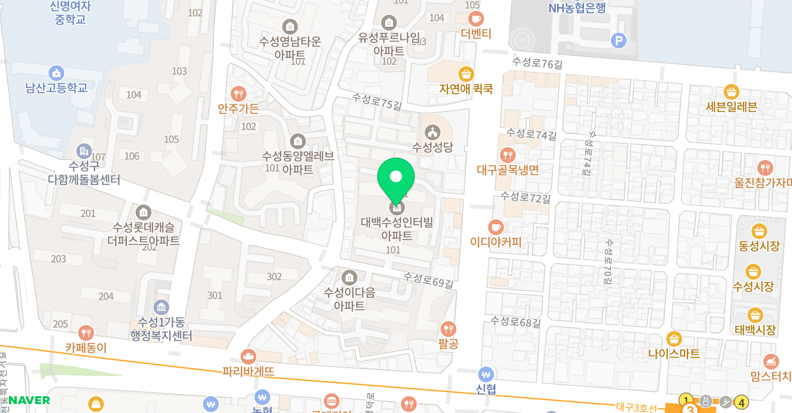 김원석토플랩 대구수성점 위치