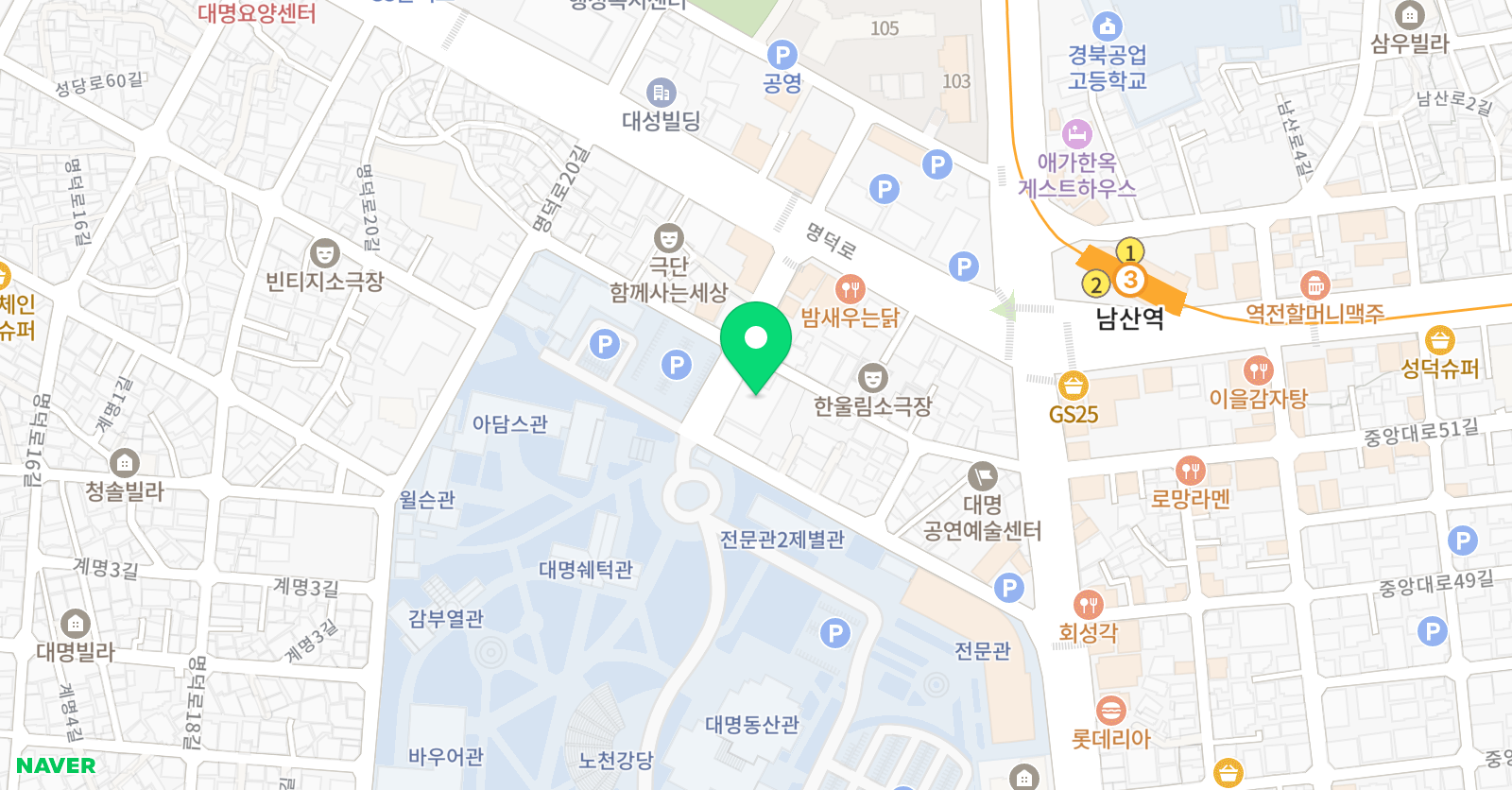 제이비플래넛 실용음악학원 위치