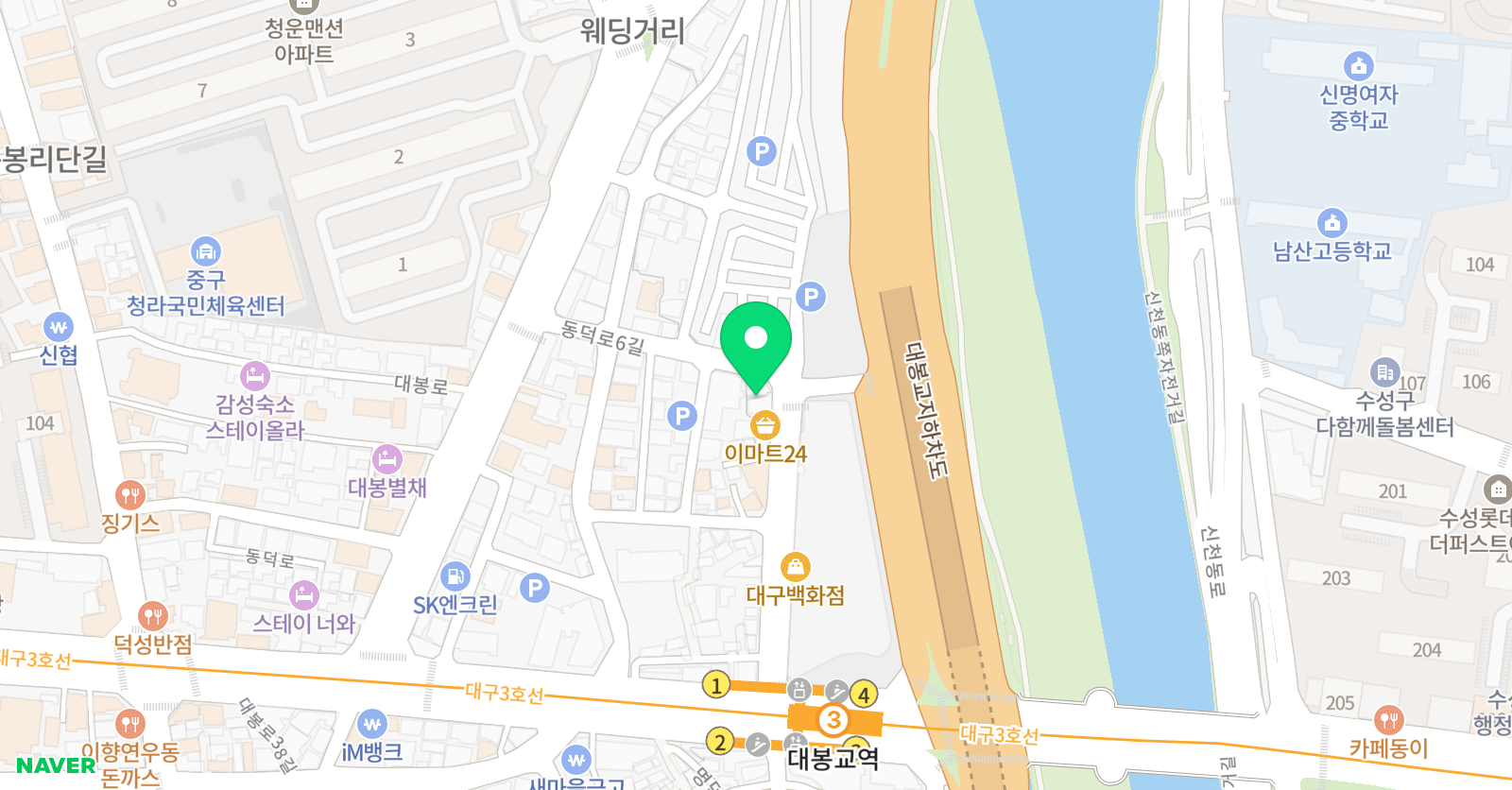 튼튼영어 베이비리그 주니어플러스 대구중남구센터 위치