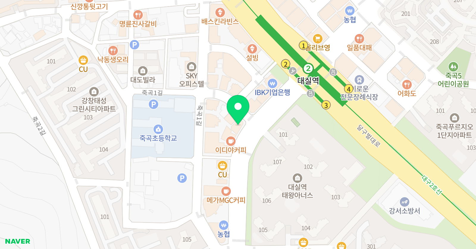 YM 수학 YTT 영어학원 위치
