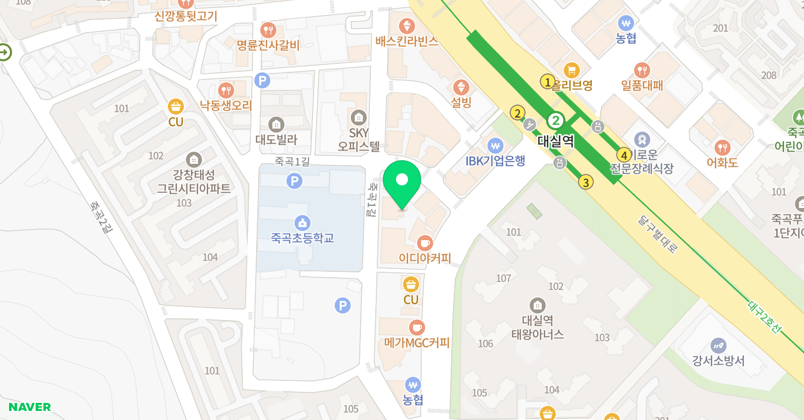 공부의달인 죽곡센터 위치