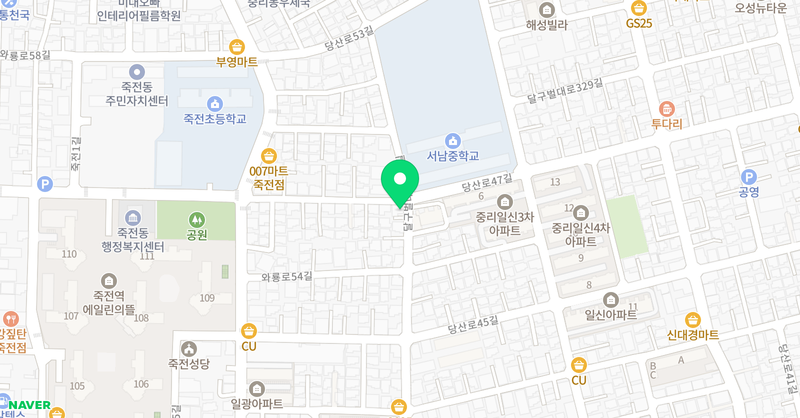 스마트해법 수학 죽전초점 위치