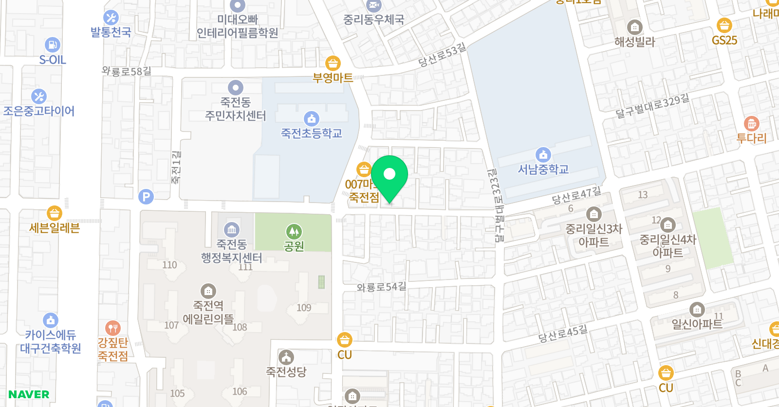 허쌤 미술 위치