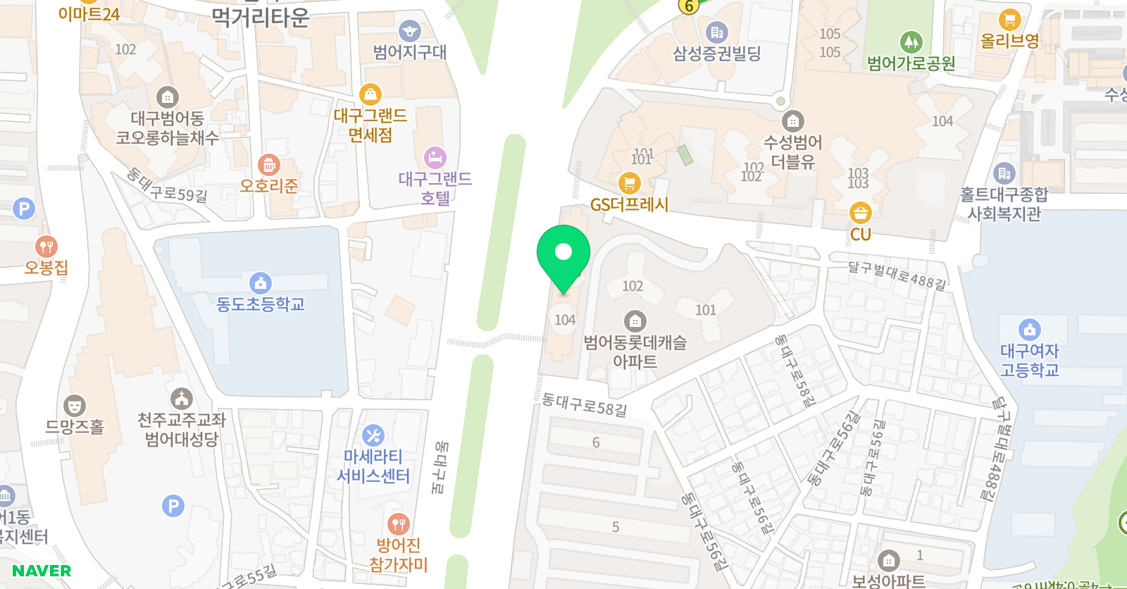 보람있는수학학원 위치