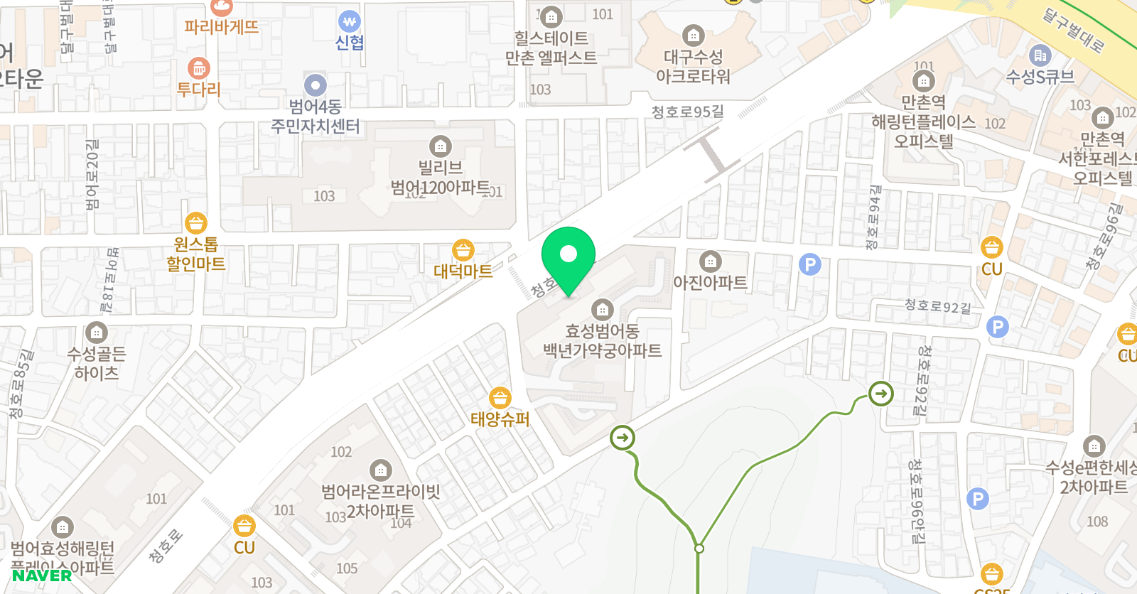 지앤비 외국어학원 위치