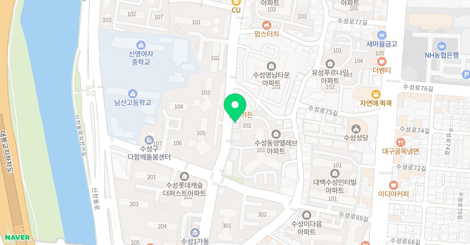 한우리 독서토론논술 위치