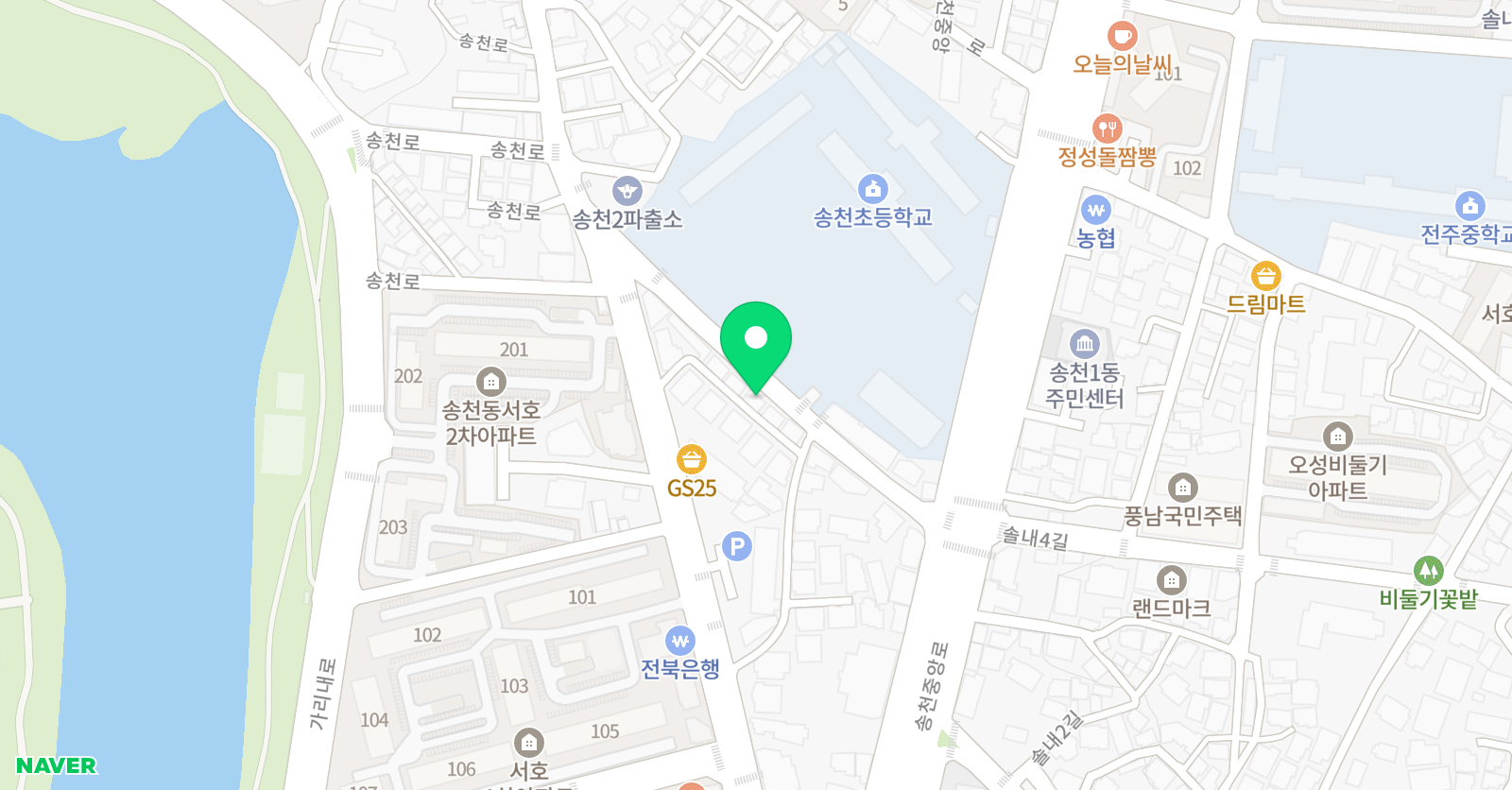 윤선생우리집앞 영어교실 송천영어교습소 위치