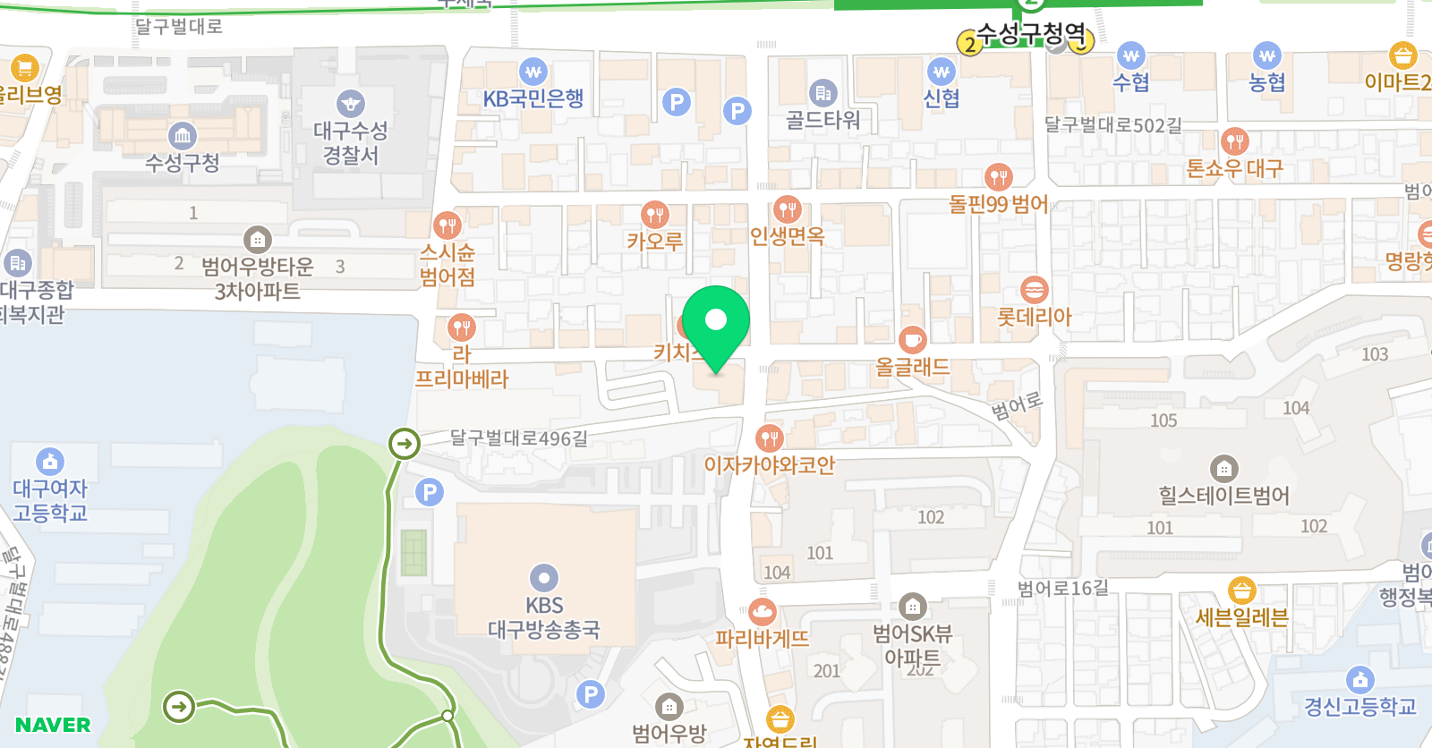 하랑 수학학원 위치