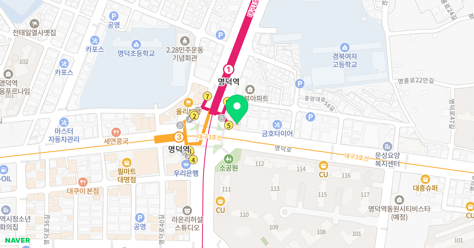 혜윰샘 미술학원 위치