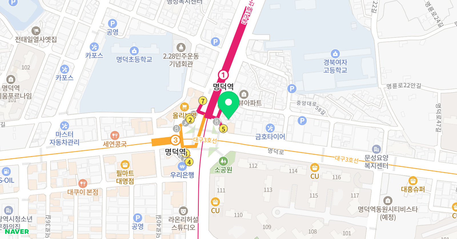 윤뜻 미술학원 위치
