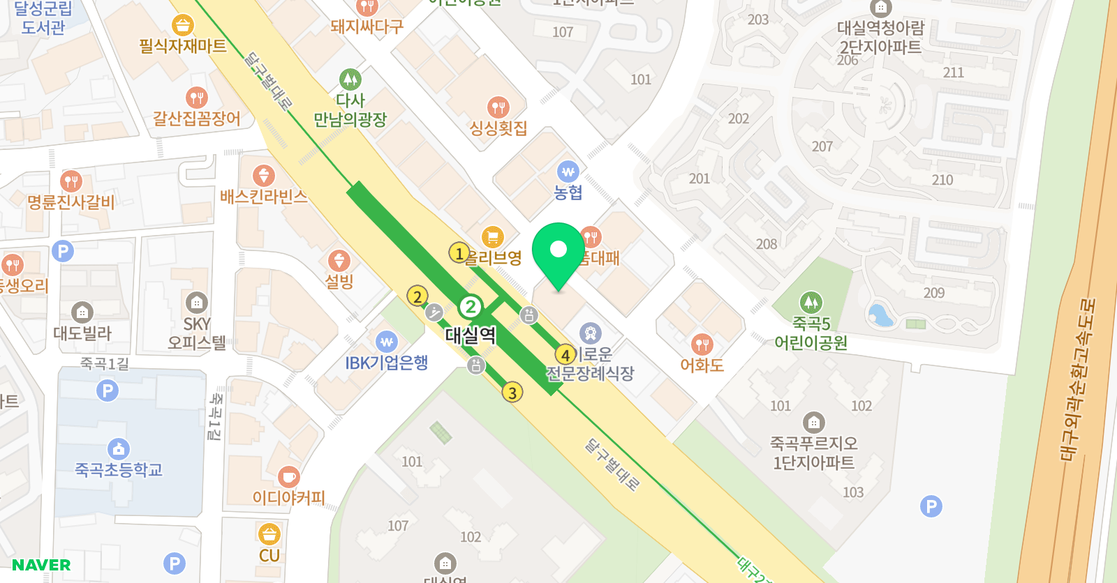 고릴라 수학학원 위치