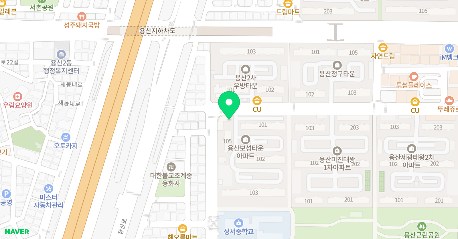 쎈 수학러닝센터 용산드림 위치