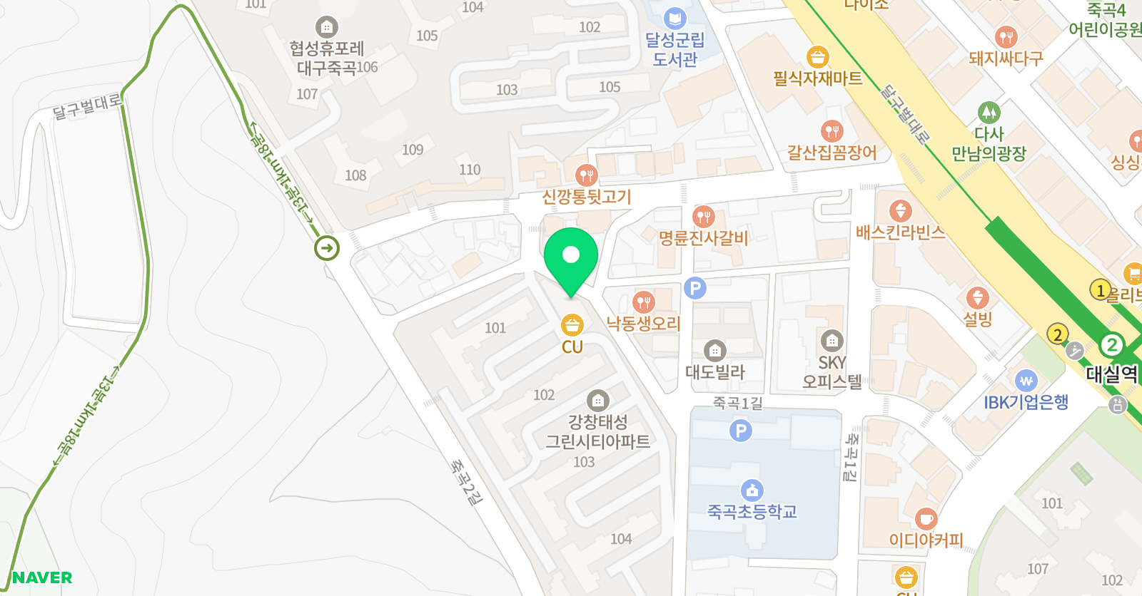 클랑음악학원 죽곡 위치