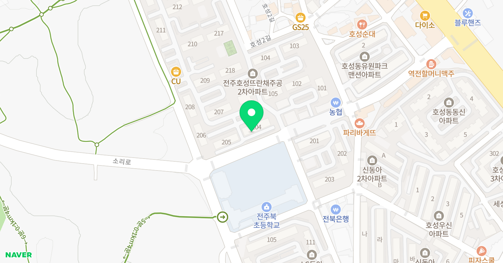 푸르넷공부방 호성공부방 위치