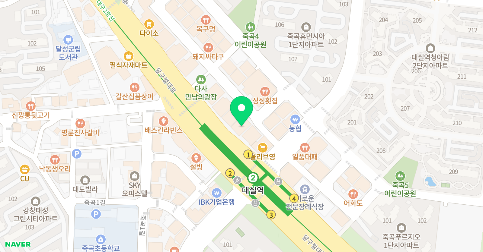 태오름 수학학원 위치