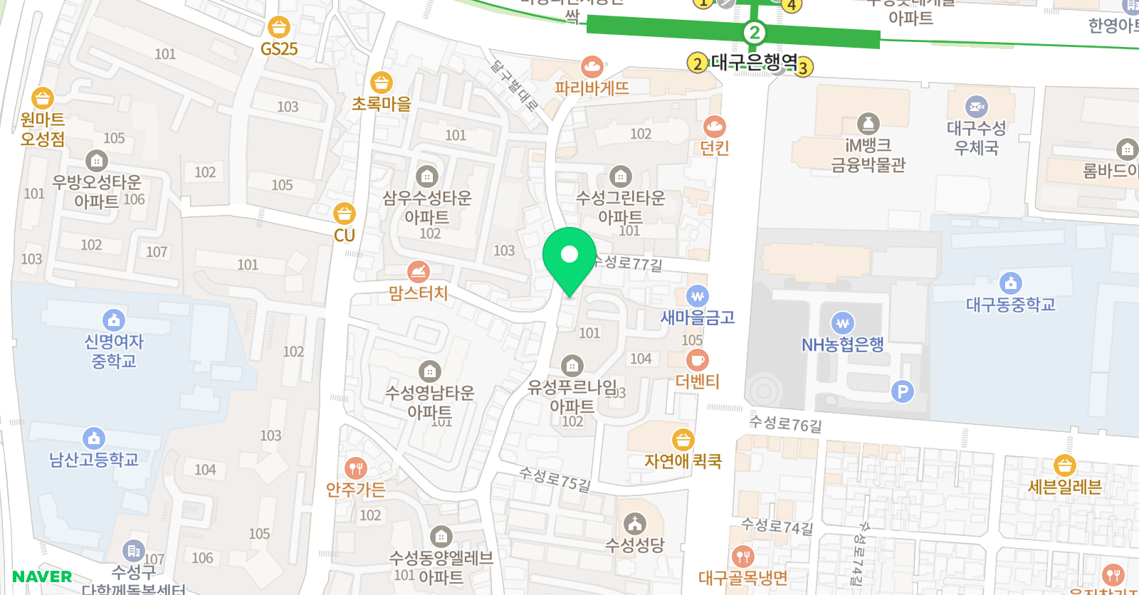 원영 수학학원 위치