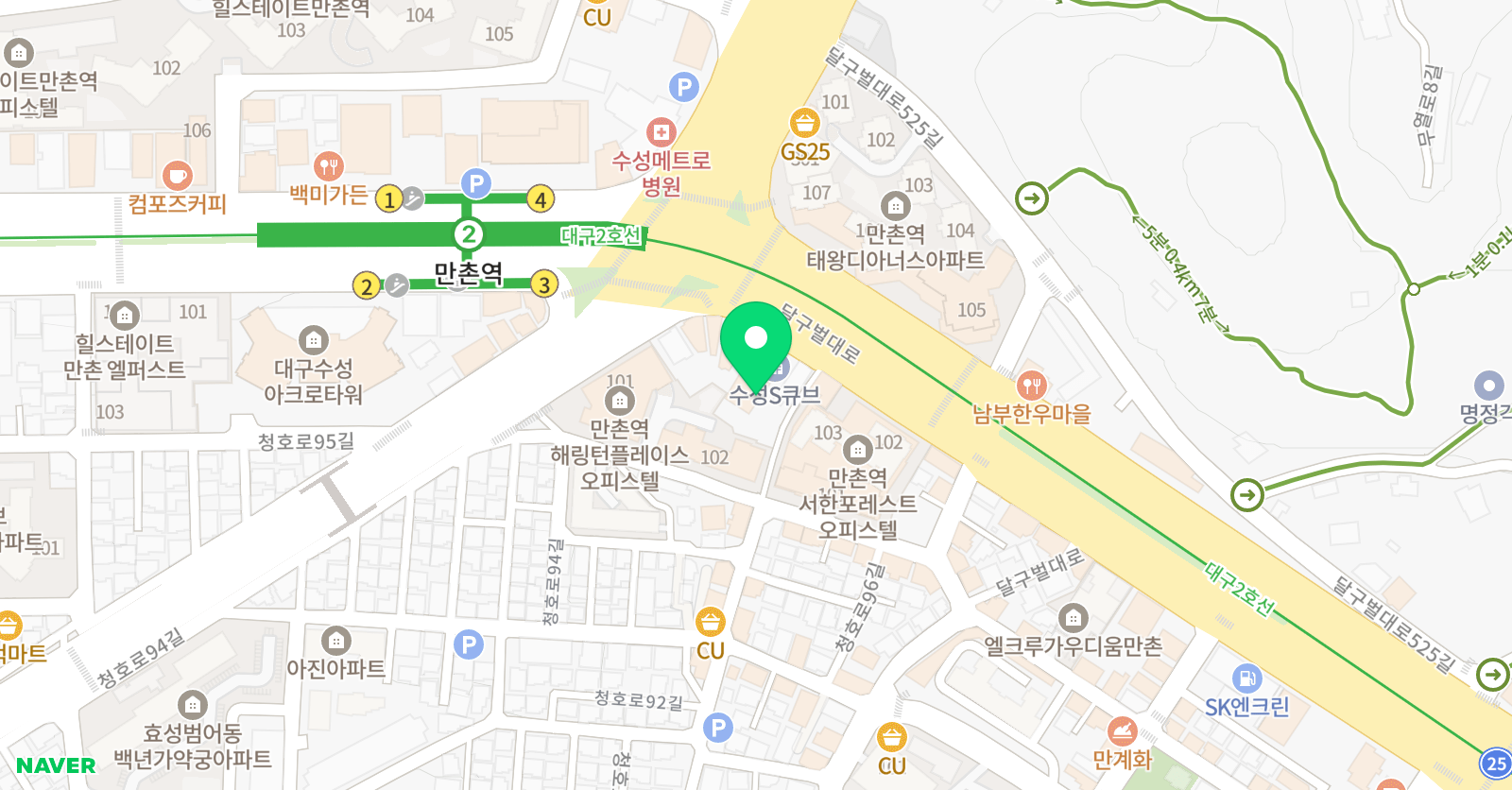 스터디온탑 학원 위치