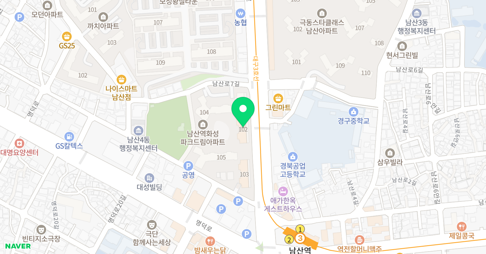 혜안 수학교습소 위치