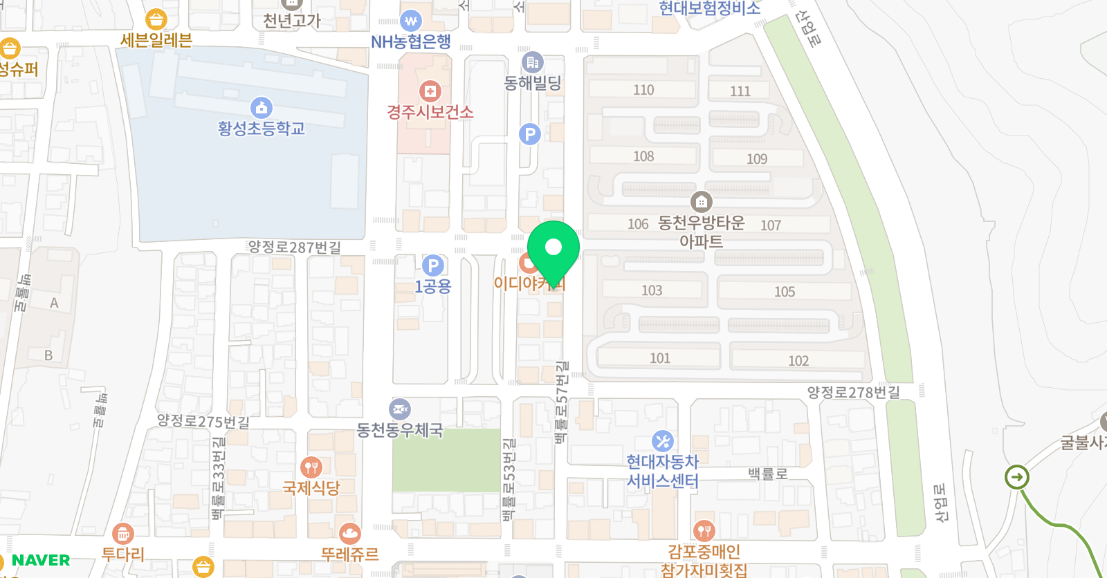 스마트해법 수학 지금공부학원 위치