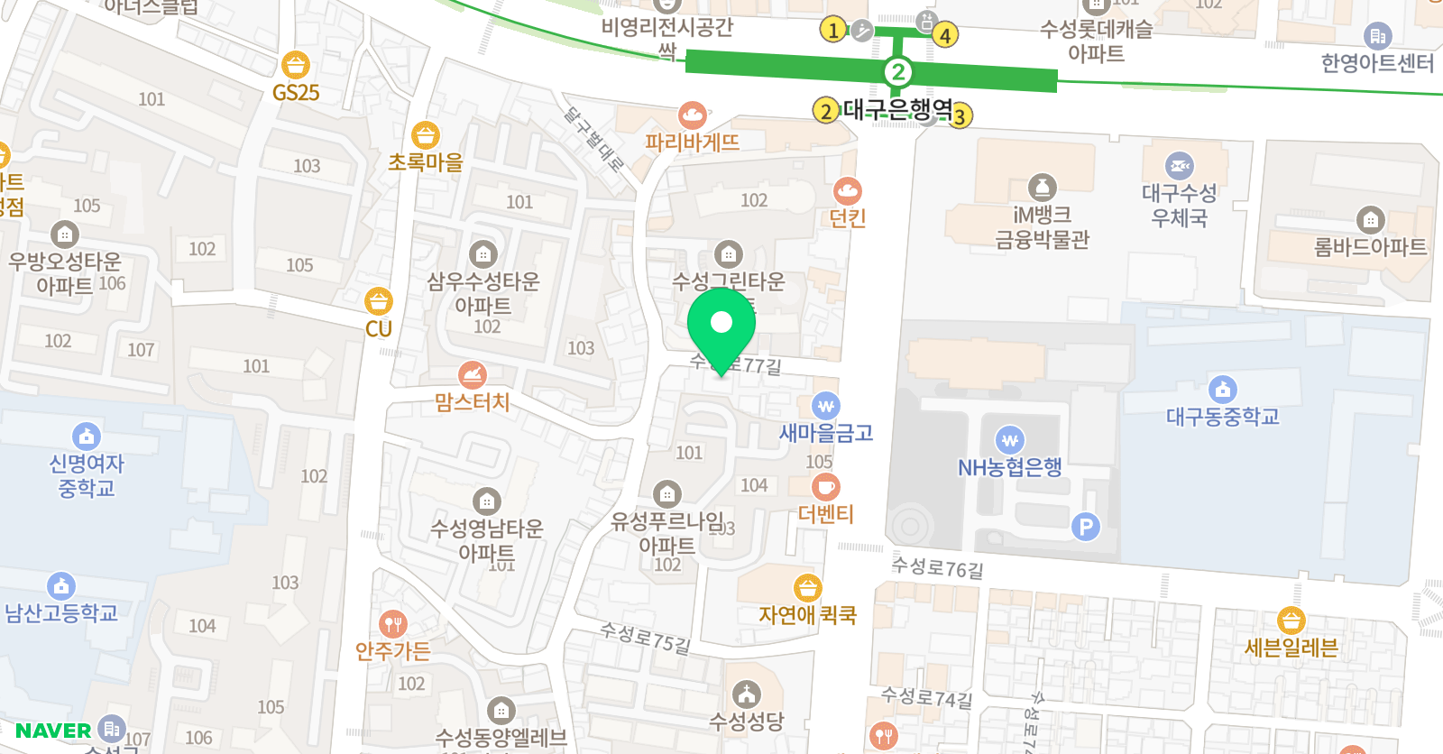 한밝 국어논술학원 위치