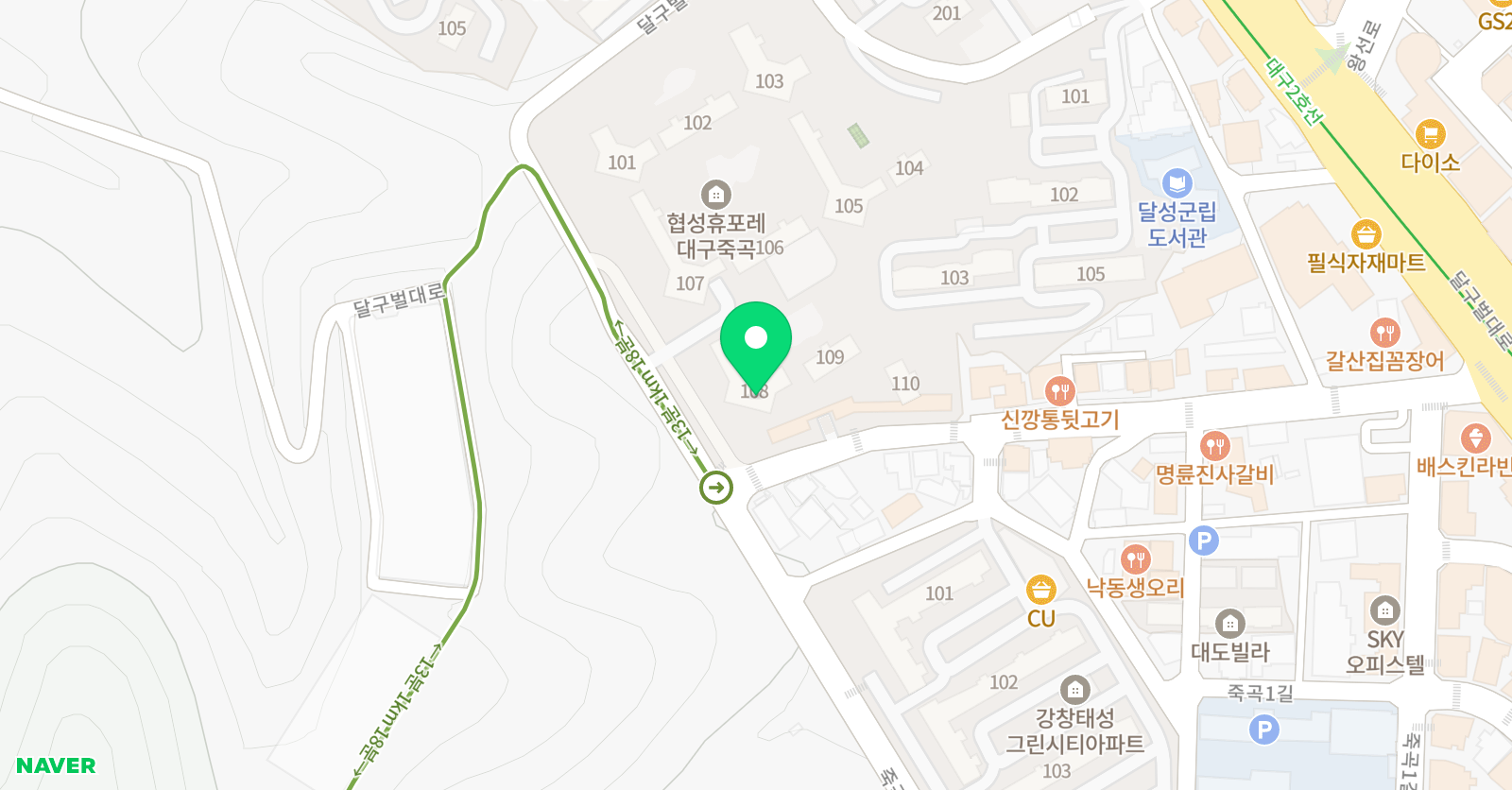 기탄사고력교실 죽곡협성휴포레점 위치
