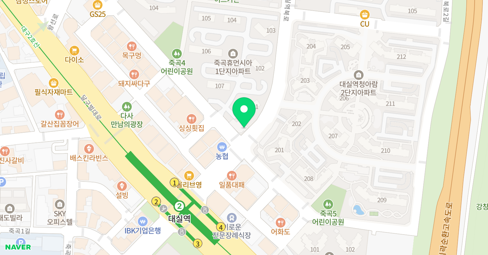 북갤러리 다사점 위치