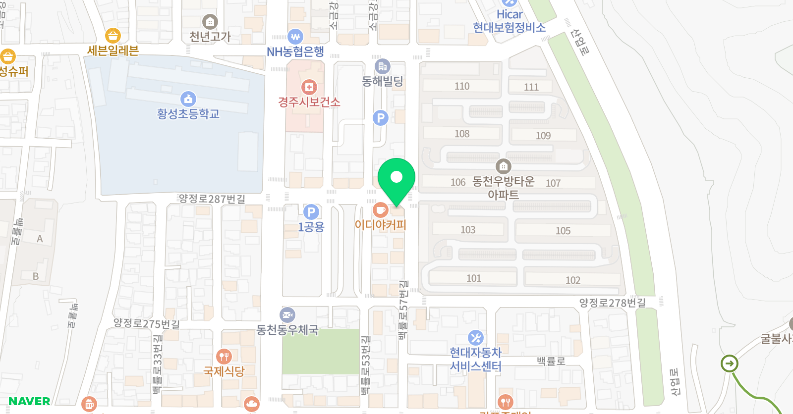 뮤엠 영어 유현캠퍼스 위치