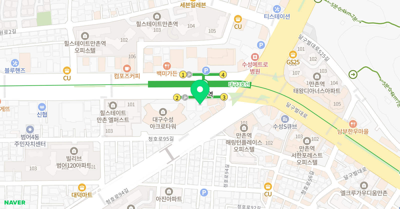 지혜의 숲 논술학원 위치