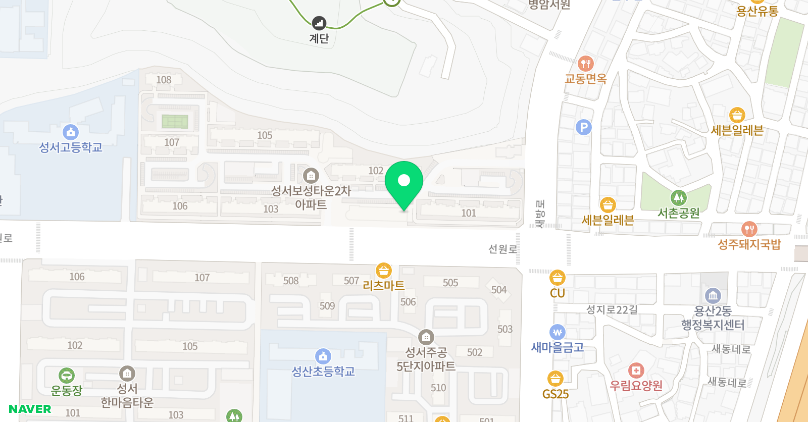 성산 태권도 위치